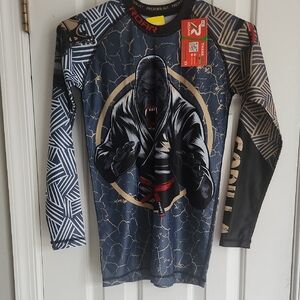 Gorilla Long Sleeve Kids Tee - Black and Gray